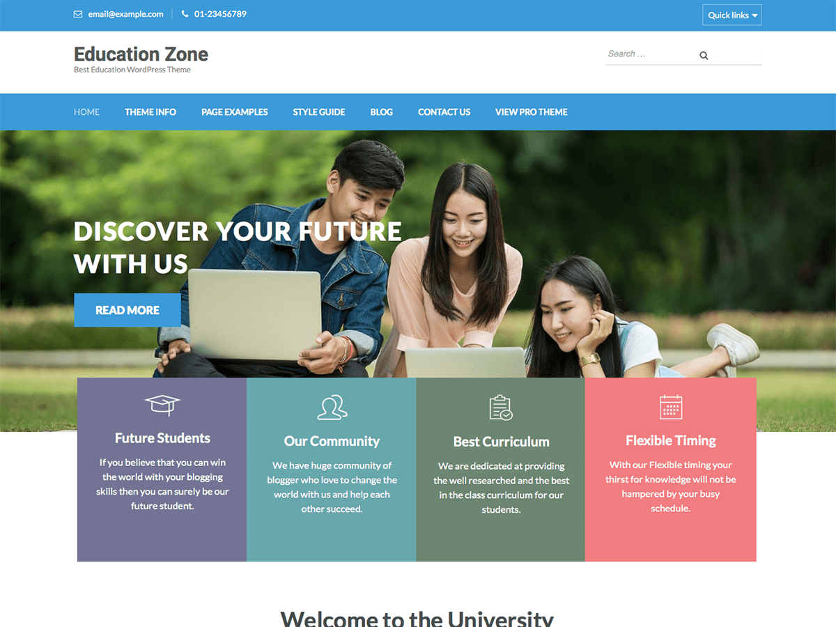 Educational Institute WordPress Site