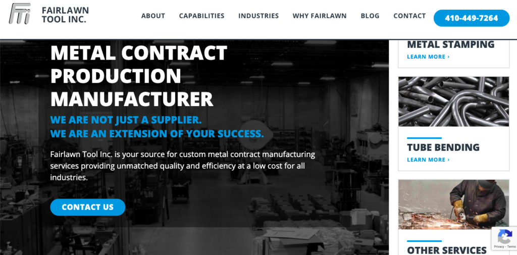 Manufacturing Company Website - Karachi